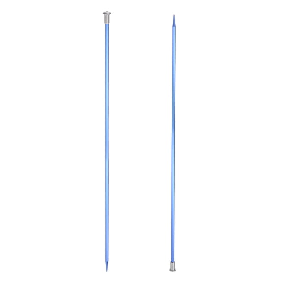 Uxcell 2Pcs Aluminum Knitting Needles 4.5mm Single Pointed Knitting Needle 13.8 Inches Length for Handmade Projects DIY