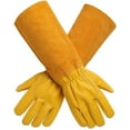 thumbnail image 1 of Thorn Proof Gardening Gloves, Ergonomic Design With Full Protection Leather Gloves, Professional Grade Cowhide For Men And Women, Multi-purpose Use In All Seasons (1 Pair), 1 of 6
