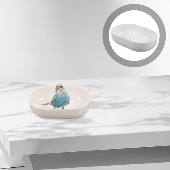 2PCS Plastic Bird Bath Bowl for Outdoors Heavy Duty Birdbath Bowl Replacement Garden Bird Bath Bowl Bird Water Feeder Balcony Bird Feeder