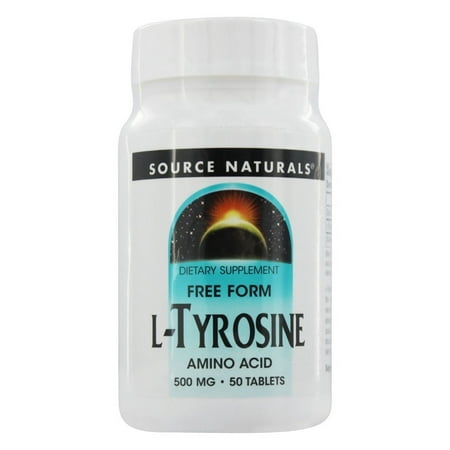 Source Naturals -  L-Tyrosine Free Form Amino Acid 500 mg. - 50