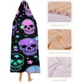 thumbnail image 4 of Gothic Skull Fleece Wearable Blanket for Adults with Halloween Themed Hooded Blanket Warm Cozy Bones Gift for Women, 4 of 6