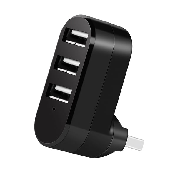 Adaptador Usb Hub 3 puertos USB 2 HUB Divisor de escritorio USB alto giratorio para computadora portátil / tableta PC Sweethay EL013546-01