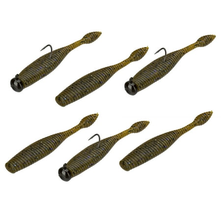 UPC: 0858727006832 | Perfection Lures Dudley s Pre-Rigged Green Pumpkin Violet Ned Rig Finesse Worm Bait Bass Trout Kit