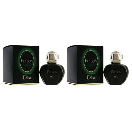 Christian Dior Poison - Pack of 2 EDT Spray, 1 oz