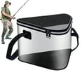 thumbnail image 4 of Foldable Fishing Bucket, 12L Portable Live Fish Storage Container, Fishing Equipment Multi Functional Live Fish Bait Bucket for Boat Fishing, Kayak Fishing, 4 of 10