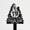thumbnail image 5 of Handmadetneonsign Horseshoe Memorial Metal With Stake, Horseshoe Metal Name Sign Stake, Rodeo Metal Stake Decor 47478, 5 of 5