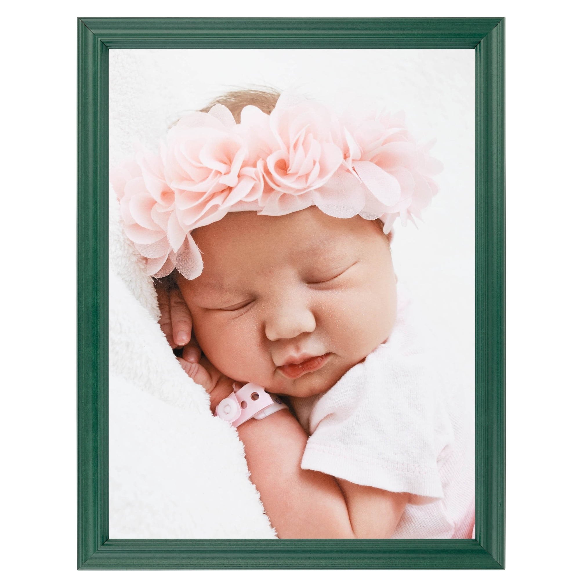 ArtToFrames 18" x 24" Green Picture Frame, 18x24 inch Green Wood Poster Frame (WOM-4157)