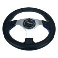 thumbnail image 4 of Pactrade Marine Auto Car Club Golf Cart Steering Wheel Grip Horn Cap Polyurethane (PU) Sleeves 12.5"(320mm) Diameter Aluminum Spokes Fit Ezgo Yamaha 6-Hole Universal Pattern Hub No Adapter (Navy Blue), 4 of 9
