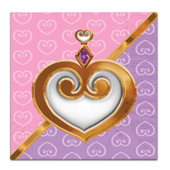 Club Pack of 192 Pink and Purple Princess Square Disposable Luncheon Party Napkins 6.5"