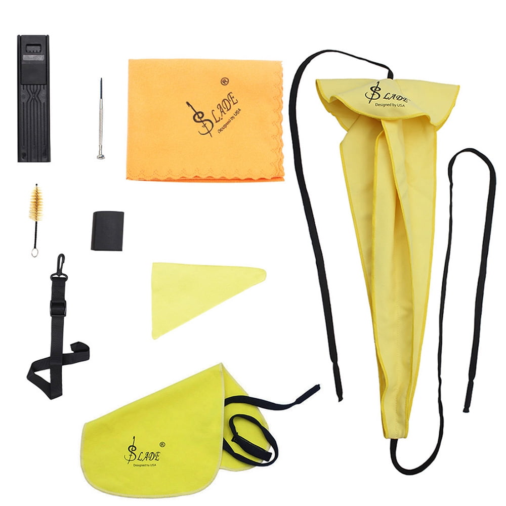 Saxophone Cleaning Maintenance Kit Including Sax Neck Strap + Thumb