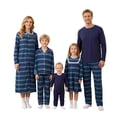 thumbnail image 5 of Nibbcoa Christmas Matching Family Pajamas Set Long Sleeve Tops Pants Nightgown Holiday Loungewear, 5 of 10