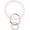 Light Pink, variant on Bracelet Wristlet Keychain Bangle Chains Circle Silicone Key Ring for Women Car Keyring[h48734]