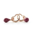 thumbnail image 2 of Galaxy Gold 14K Rose Gold Natural Ruby Dangle Earrings - July Birthstone - Passion & Protection - Fine Jewelry for Women, 2 of 7