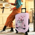 thumbnail image 4 of Luggage Cover Approved Travel Suitcase Protector Pink Fashion Girl Luggage Covers Elastic Washable Anti-scratch Suitcase Covers for 25-28 Inch Luggage(L), 4 of 6