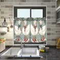 thumbnail image 4 of Yayeee Kitchen Curtains Tier Pair Light Filtering 27"x24" Rod Pocket Short Cafe Window Panel, Winter Goose Scarves, 4 of 7