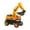 Yellow, variant on Blue Kids Construction Excavator Toy Inertial Powered, Large Design With Movable Shovel Arm, For Realistic Play