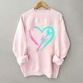 thumbnail image 4 of Heart Sweatshirt for Womens Valentines Shirt Lover Gift Pullover Oversize Romantic Long Sleeve Tops, 4 of 4
