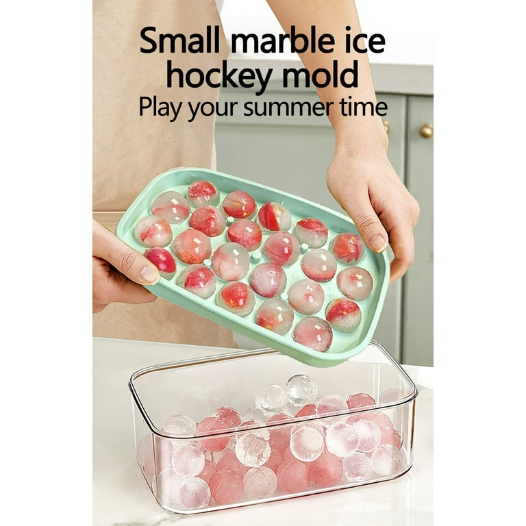 Loyerfyivos Ice Cube Tray, Round Ice Trays for Freezer,Circle Ice