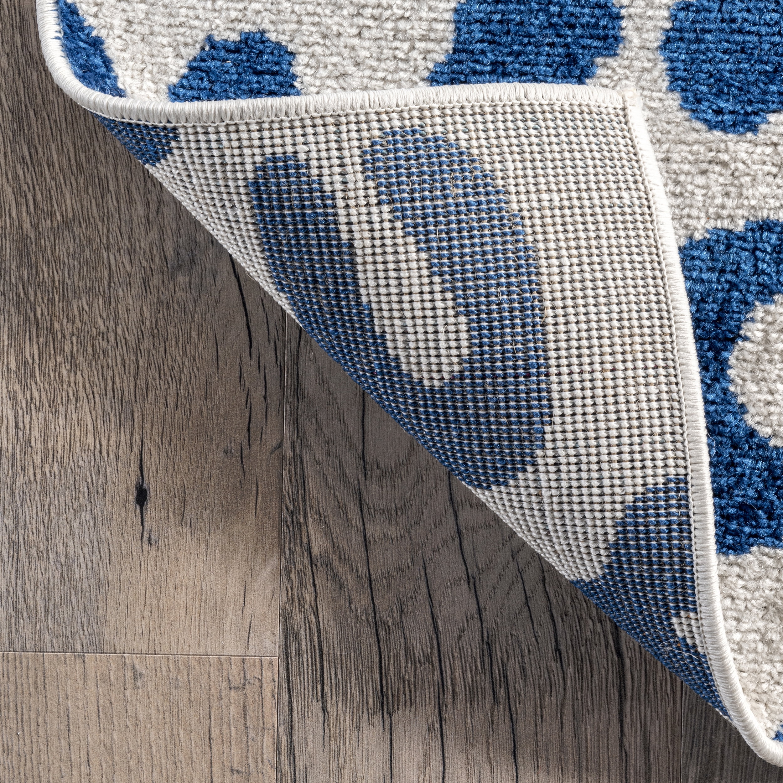 nuLOOM Print Leopard Area Rug, 4' x 6', Blue