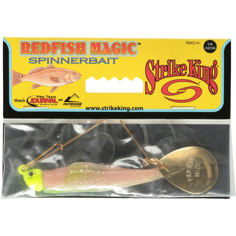 Strike King Redfish Magic 1/4 oz Spinnerbait Lure Chartreuse Electric  Chicken 