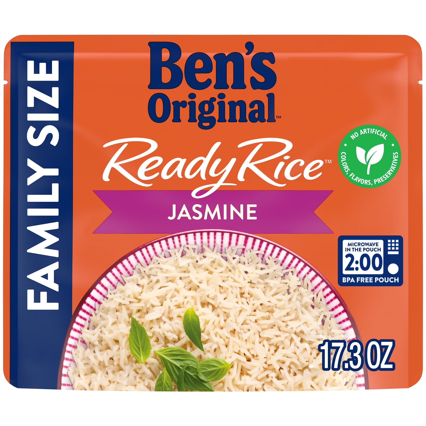 Ben's Original™ Ready Rice™, Family Size Jasmine 17.3 oz. pouch