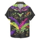 thumbnail image 1 of Camisas de Manga Larga para Hombres, Botón de Impresión Blusa de Cuello, Camisa de Poliéster de Moda Casual, 1 of 9