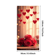 thumbnail image 3 of LUUFILx Hanging Heart Rose Banner Background Backdrop Red Decorations Valentine's Day Party Props Wedding Romantic Decors Photography Supplies, 3 of 8