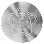Korkmaz Perla Maxi Stainless Steel 1.2 Liter Tea Pot and 2 Liter Kettle Set