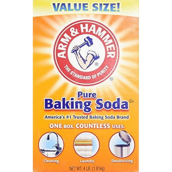 Arm & Hammer Pure Baking Soda, 4 Lb, 2 Pack