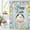 Easter Egg-2, variant on Easter Shower Curtain, Spring Funny Rabbit Wooden Board Colorful Easter Egg Bathroom Curtain Waterproof Fabric Machine Washable with Hooks, 72" Wx72 L