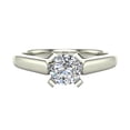 thumbnail image 4 of Diamond Engagement Ring for Women Round Solitaire 4-Prong 14K White Gold 0.33 Carat (G,SI), 4 of 5