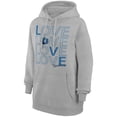 thumbnail image 2 of Women's G-III 4Her by Carl Banks  Heather Gray Minnesota Timberwolves Basketball Love Fleece Pullover Hoodie, 2 of 3