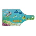 thumbnail image 2 of Underwater Cutting Board, Landscape Various Water Plants and Exotic Fishes Aquatic Print, Decorative Tempered Glass Cutting and Serving Board, Wine Bottle Shape, Multicolor, by Ambesonne, 2 of 5