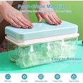 thumbnail image 2 of Qoosea Ice Cube Tray with Lid and Bin 64Pcs 2 Trays Ice Cube Molds for Freezer Ice Cube Molds with Scoop Easy Release Ice Box Container for Freezer BPA Free for Whiskey, Cocktail and The Like, 2 of 7