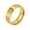 Gold, variant on Men's Women's Stainless Steel 8MM Minimalist Matte Finished Cubic Zirconia Inlay Wedding Band Ring Gold Size 11