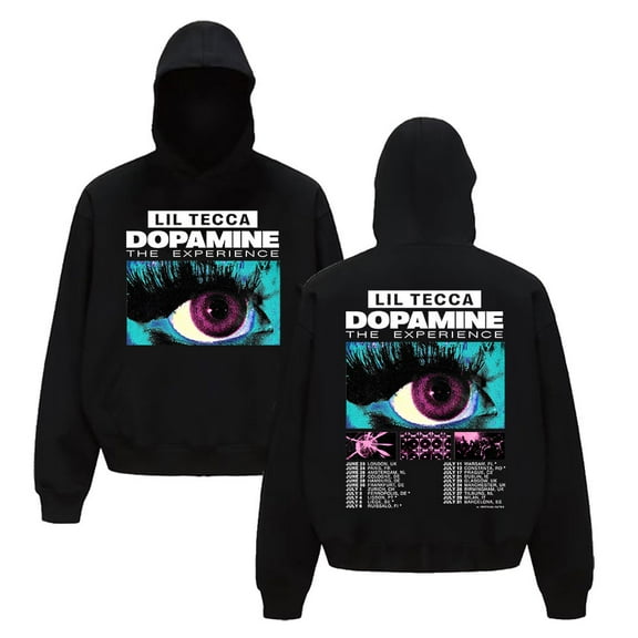 Lil Tecca Tour 2025 Unisex Hip Hop Graphic Fleece Hoodie Streetwear Pullover Sweatshirt for Men & Women
