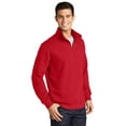 thumbnail image 4 of Sport-Tek ST253 Mens 1 by 4-Zip Sweatshirt, True Red - 2XL, 4 of 6