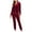 Wine, variant on Brilliant 2 Piece Outfit for Women Plus Size Womens Fall Clothing Plus Size Women's Home and Outdoor Set Autumn Winter Long Sleeve Coat Pants Homewear Set Black S