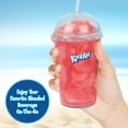 thumbnail image 3 of Nostalgia Kool-Aid Slush 'N Go licuadora personal para batidos, granizados, batidos y mezclas de frutas, incluye dos botellas de viaje de 15 onzas, tapa de taza y pajita reutilizable, azul, 3 of 5