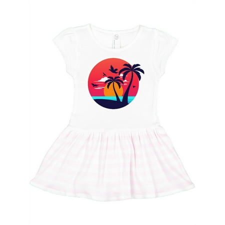

Inktastic Beach Sunset Gift Toddler Girl Dress