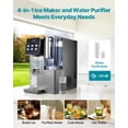 thumbnail image 2 of VEVOR Ice Maker Water Filter Dispenser, 4-in-1 Countertop Ice Making Machine with Room Temperature, Hot & Cold Water, 6-Stage RO Filter + Mineralization Filter, Multi-Functional for Home Office Party, 2 of 9