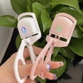 thumbnail image 4 of Rizador de pestañas con calefacción de rosas, rizador de pestañas eléctrico recargable, 2 modos de temperatura, herramienta de pestañas de larga duración (calentamiento de 1,5 segundos, espera unos 30 segundos) Rojo Verde Cocina, Decoración y Otros, 4 of 4