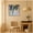 Sylvie Walnut, variant on Kate and Laurel Framed Canvas Wall Art Print EV Brushstroke 142 Square by Jessi Raulet of Ettavee, 30 x 30 Sylvie Walnut Frame, Modern Contemporary, Abstract Art for Wall Decor