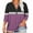 01 Purple, variant on Fewfanhot Women's Clothing Summer Tops Cap Short Sleeve Shirts Button Down Blouses U Neck T Shirts Fashion Clothing