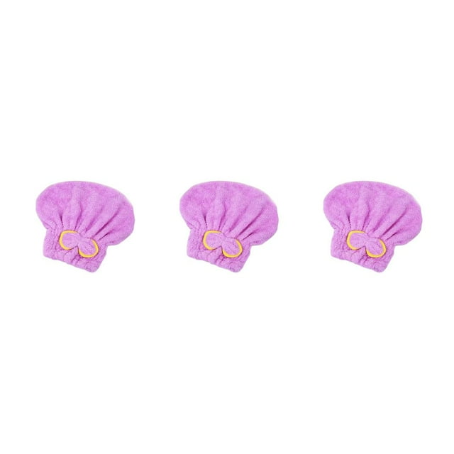 Wosthever Gorro de ducha Gorro de baño de microfibra absorbente de agua Decoración de lazo Envolturas de SPA Toalla Accesorio para baño Type1 NO1