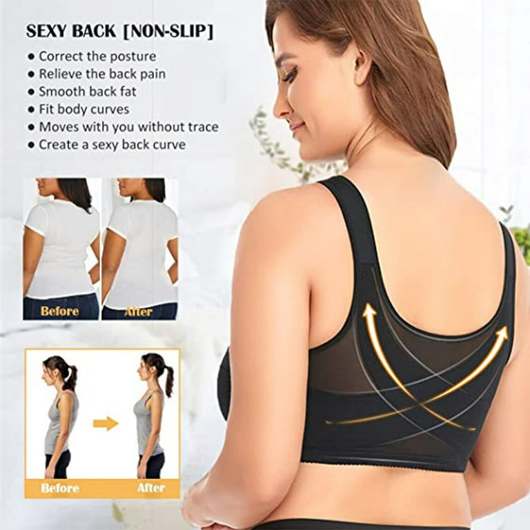 Posture Correcting Bra 36a Bras for Women Bras for Women Full Coverage Back  Fat Sexy Multifunctional Bra Lace Bras for Women Wirefree Buckle Lace Bras