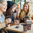 thumbnail image 6 of Treamon Disposable To Go Paper Cups with Lids 12 oz 100 Count, 6 of 6