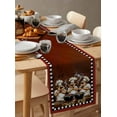 thumbnail image 6 of Fat Chef Table Runner Cotton Linen 60 Inch Holiday Dresser Scarves, Cartoon Vintage Black Check Plaid Tablerunner for Kitchen Coffee Dining Bedroom Home Living Room Dinner Scarf Décor 13''x60'', 6 of 9