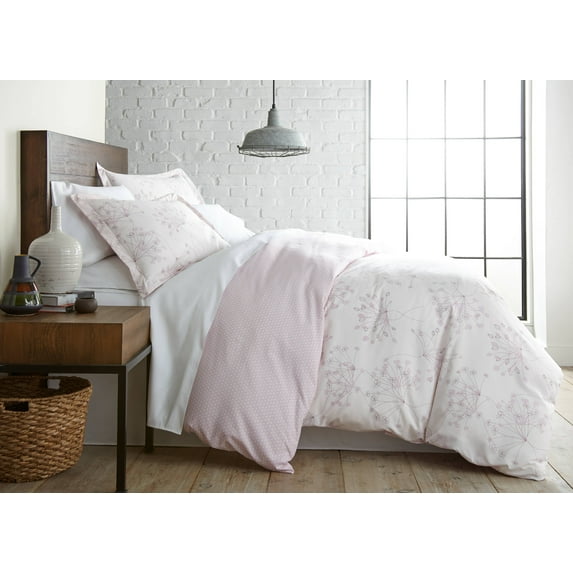 Soft Floral Reversible Duvet Cover Set