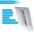 thumbnail image 3 of 14" RV Roof Vent Cover Universal Waterproof Vent Lid Replacement for Camper Trailer Motorhome (White 2 Pack), 3 of 8